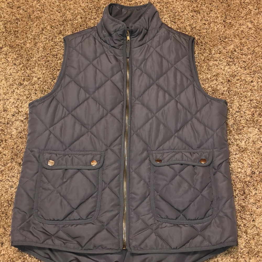 grey vest